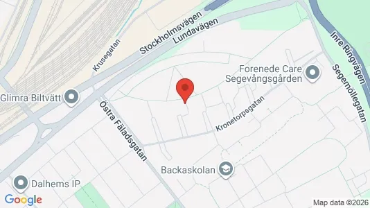 Lägenheter till salu i Malmö Centrum - kort over placeringen