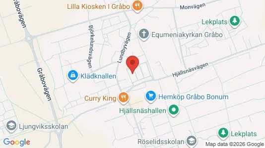 Lägenheter till salu i Lerum - kort over placeringen