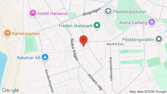 Lägenheter att hyra i Varberg - kort over placeringen