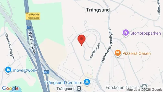 Lägenheter till salu i Huddinge - kort over placeringen