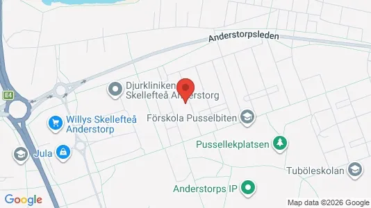 Lägenheter till salu i Skellefteå - kort over placeringen