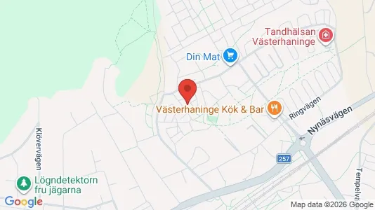 Lägenheter till salu i Haninge - kort over placeringen