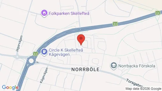 Lägenheter till salu i Skellefteå - kort over placeringen