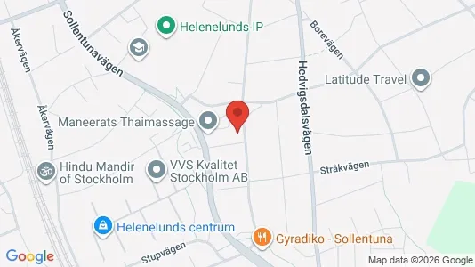 Lägenheter till salu i Sollentuna - kort over placeringen