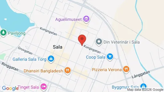 Lägenheter att hyra i Sala - kort over placeringen