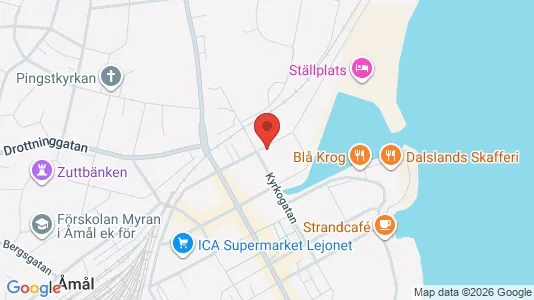 Lägenheter att hyra i Åmål - kort over placeringen