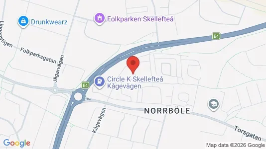 Lägenheter till salu i Skellefteå - kort over placeringen