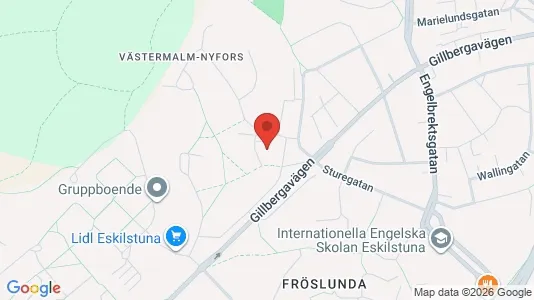 Lägenheter att hyra i Eskilstuna - kort over placeringen