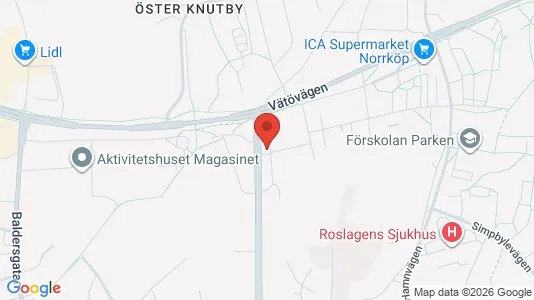 Lägenheter till salu i Norrtälje - kort over placeringen