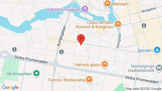 Lägenheter att hyra i Norrköping - kort over placeringen