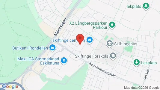 Lägenheter att hyra i Eskilstuna - kort over placeringen