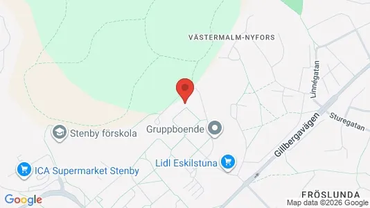 Lägenheter att hyra i Eskilstuna - kort over placeringen