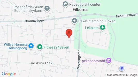 Lägenheter till salu i Helsingborg - kort over placeringen