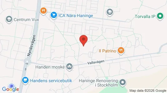 Lägenheter till salu i Haninge - kort over placeringen