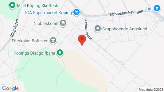 Bostadsrätter till salu i Köping - kort over placeringen