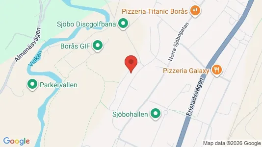Lägenheter till salu i Borås - kort over placeringen