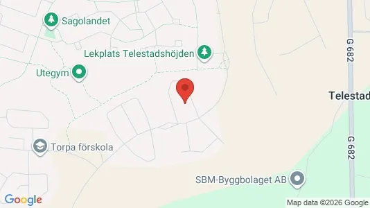 Lägenheter till salu i Växjö - kort over placeringen