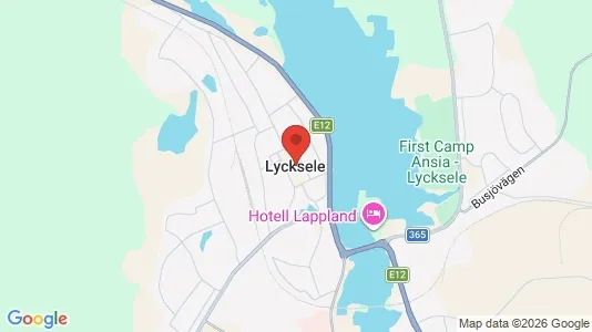 Lägenheter att hyra i Lycksele - kort over placeringen