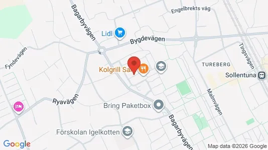 Lägenheter till salu i Sollentuna - kort over placeringen