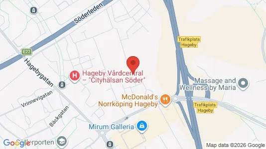 Lägenheter att hyra i Norrköping - kort over placeringen
