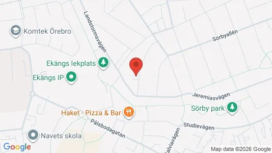 Lägenheter att hyra i Örebro - kort over placeringen