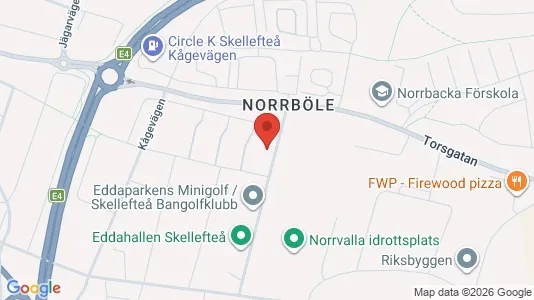 Lägenheter till salu i Skellefteå - kort over placeringen