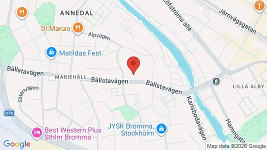 Lägenheter till salu i Västerort - kort over placeringen