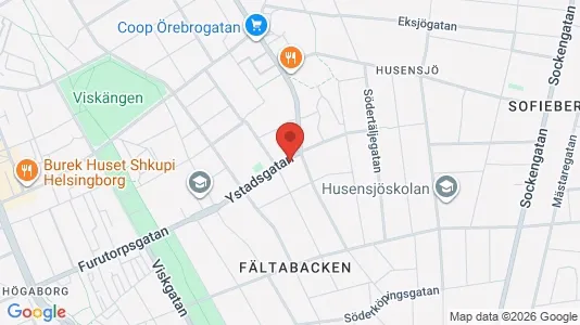 Lägenheter till salu i Helsingborg - kort over placeringen