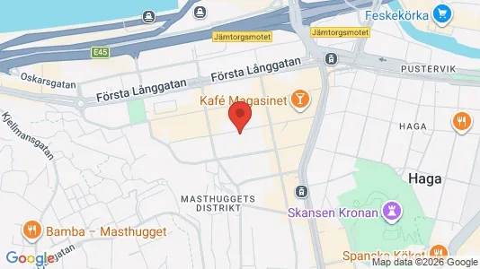 Lägenheter till salu i Göteborg Centrum - kort over placeringen