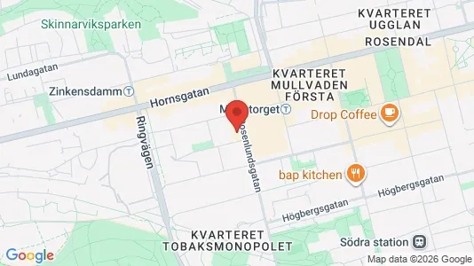 Lägenheter till salu i Södermalm - kort over placeringen
