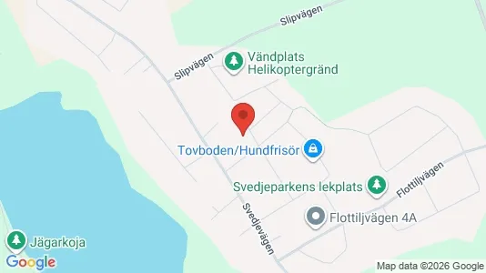 Bostadsrätter till salu i Boden - kort over placeringen