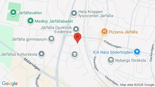 Lägenheter till salu i Järfälla - kort over placeringen