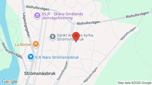 Lägenheter till salu i Markaryd - kort over placeringen