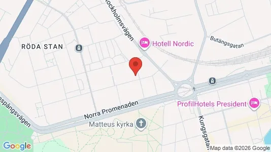 Lägenheter att hyra i Norrköping - kort over placeringen