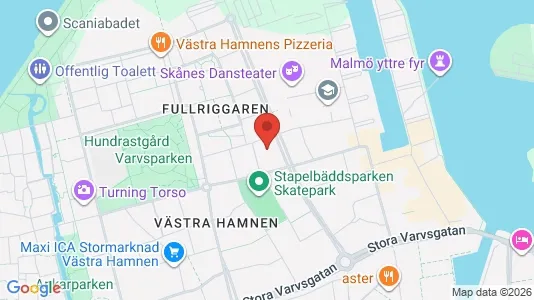 Lägenheter till salu i Malmö Centrum - kort over placeringen