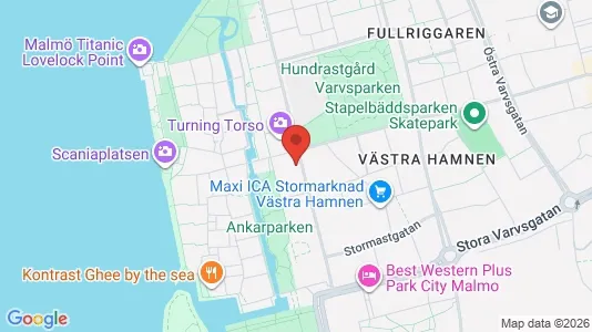 Lägenheter till salu i Malmö Centrum - kort over placeringen