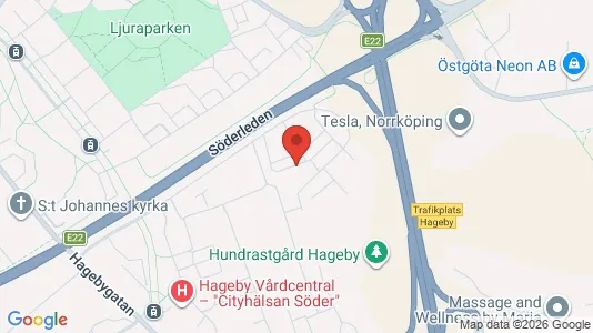 Lägenheter att hyra i Norrköping - kort over placeringen