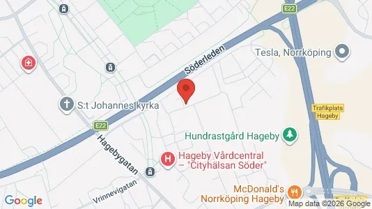 Lägenheter att hyra i Norrköping - kort over placeringen