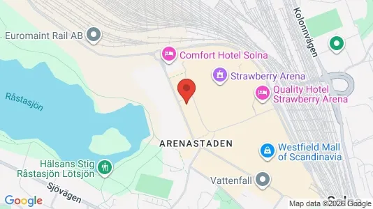 Lägenheter till salu i Solna - kort over placeringen