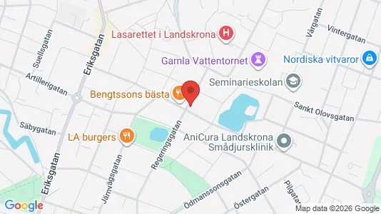 Lägenheter att hyra i Landskrona - kort over placeringen