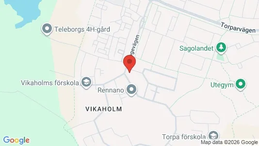 Lägenheter till salu i Växjö - kort over placeringen