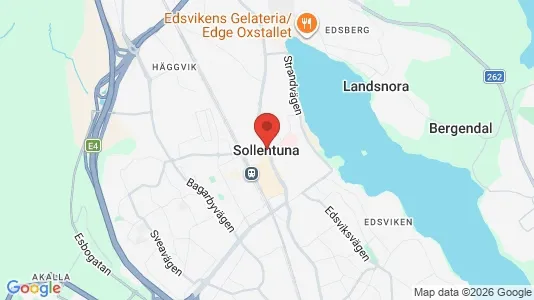 Hus till salu i Sollentuna - kort over placeringen