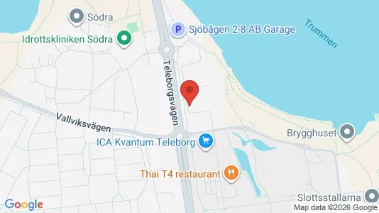 Bostadsrätter till salu i Växjö - kort over placeringen