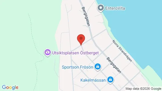 Bostadsrätter till salu i Östersund - kort over placeringen