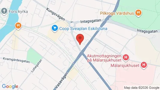 Bostadsrätter till salu i Eskilstuna - kort over placeringen