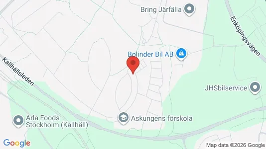 Lägenheter till salu i Järfälla - kort over placeringen