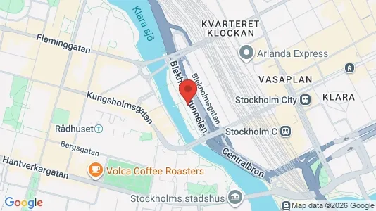 Lägenheter till salu i Stockholm Innerstad - kort over placeringen