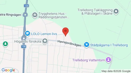 Bostadsrätter till salu i Trelleborg - kort over placeringen