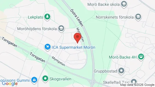 Lägenheter till salu i Skellefteå - kort over placeringen