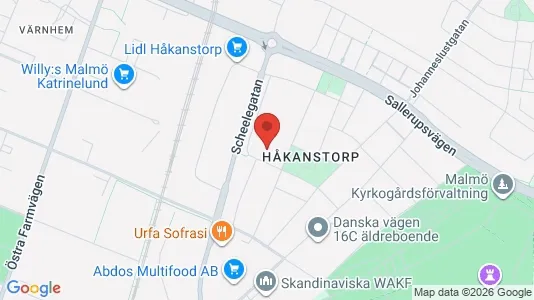Lägenheter till salu i Malmö Centrum - kort over placeringen